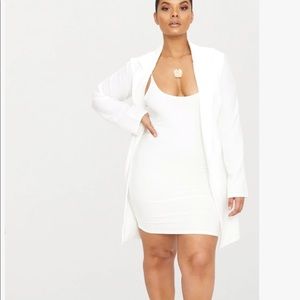 White longline blazer